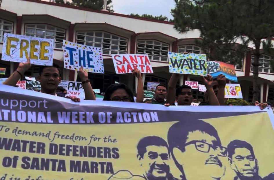 el salvador water protesters