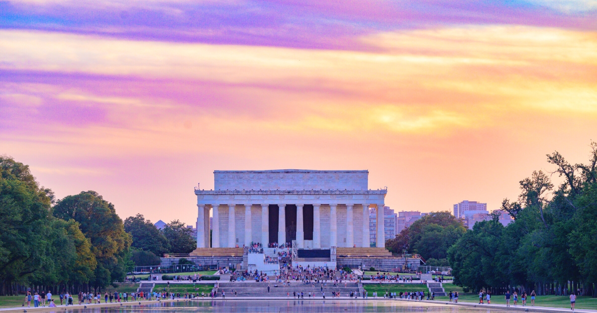 Lincoln Memorial During Sunset
