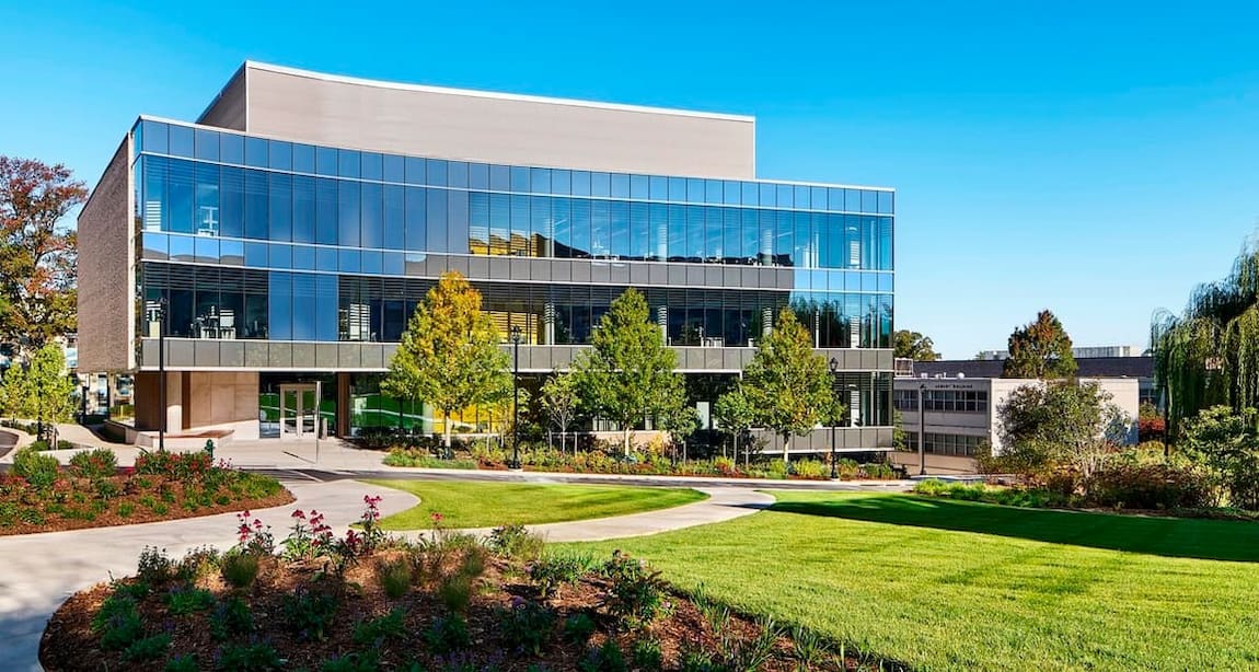 Hall of Science in spring.