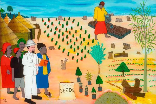 Painting by Mor Guye entitled Painting by Mor Guye entitled