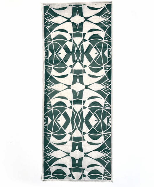 Michael Dodson, Untitled, 2025. Screenprint on cotton.