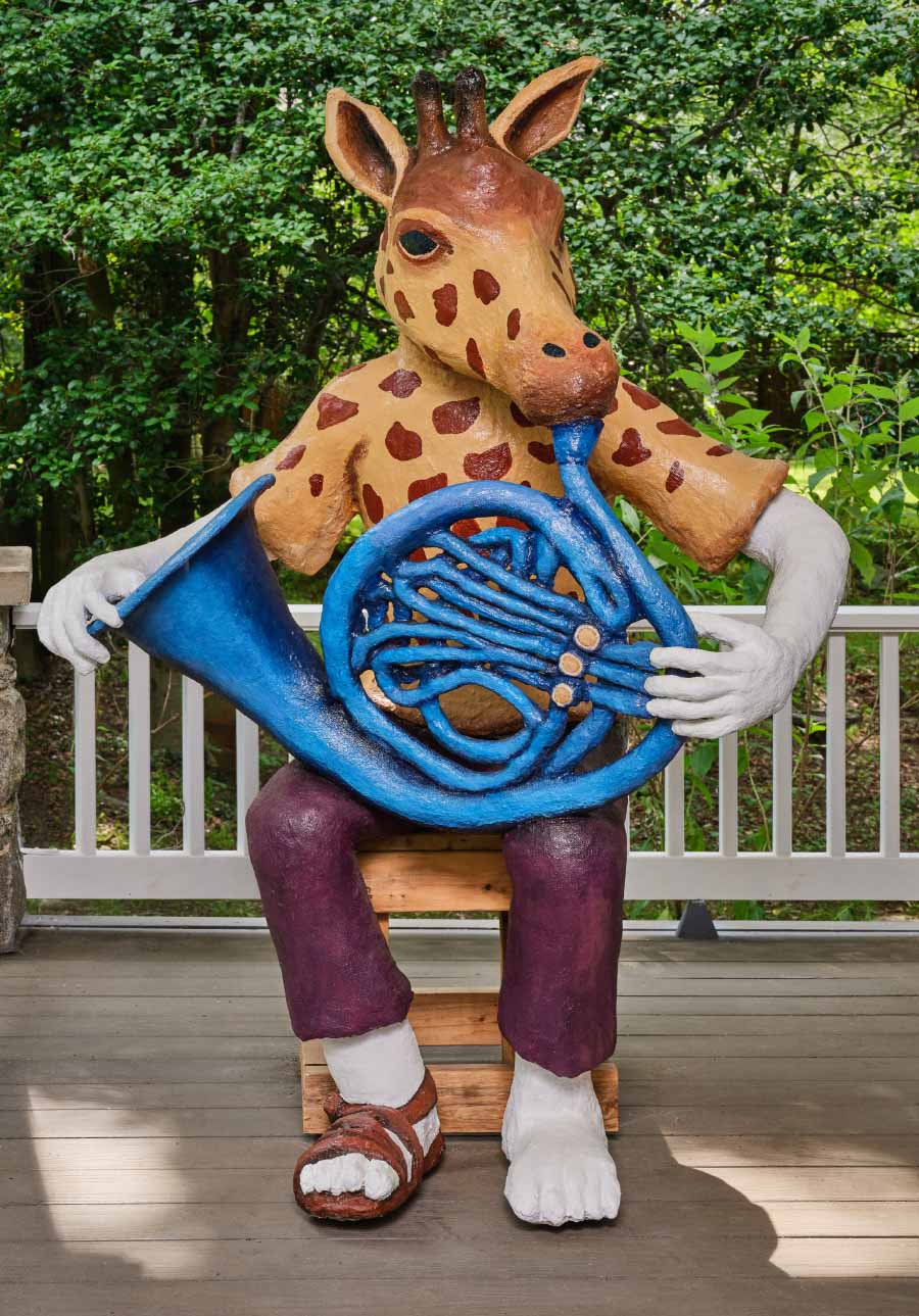 Joan Danziger, Gertrude Overnickel (Sunshine Girl's Love Band), 2010. Metal, fiberglass, thinset, paint, 63 x 43 x 31 inches.