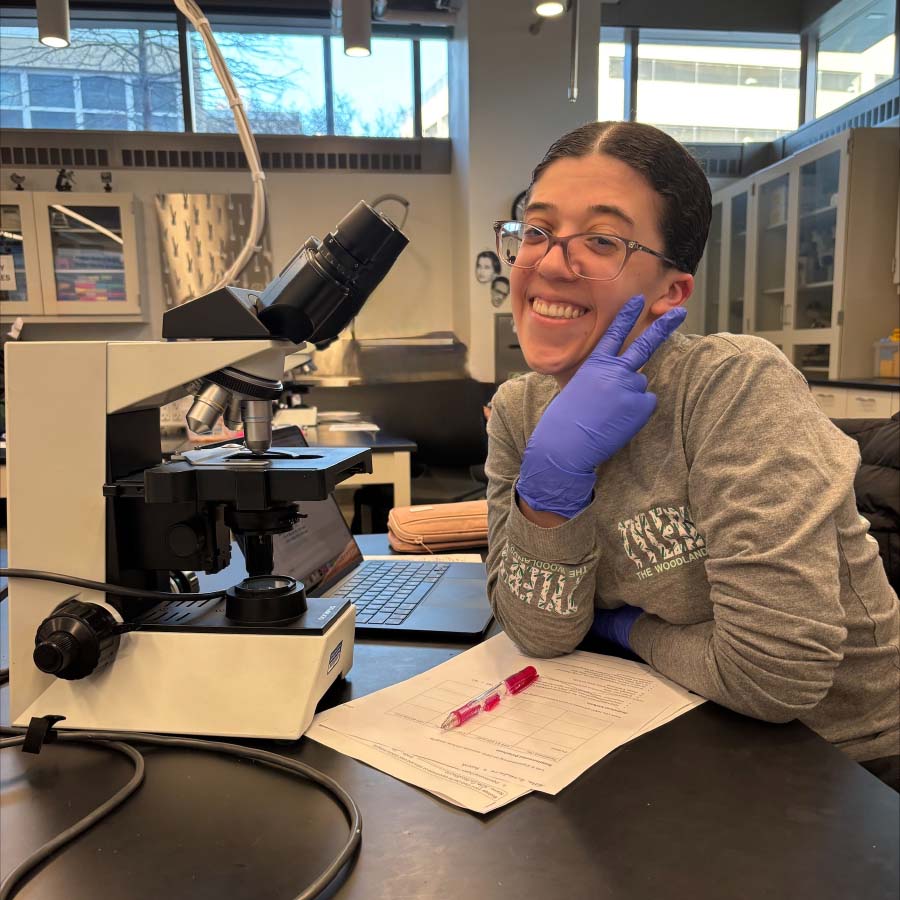 Ella Guttadauro in science lab