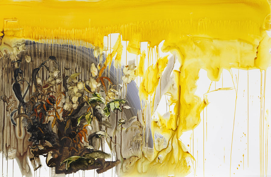 Ilana Manolson, Luminary, 2018. Acrylic on yupo, 48 x 74 in.