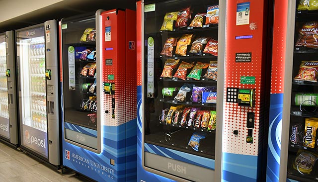 Vending machines on campus