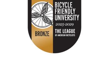 Bronze: Bicycle friendly university 2025-2029. The League of American Bicyclists