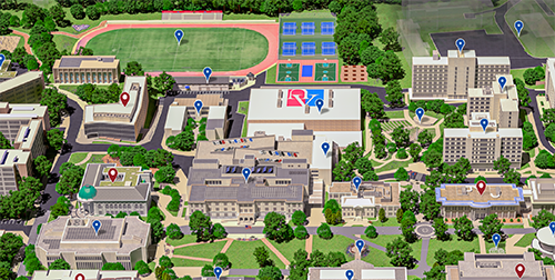 Portion of the AU campus map