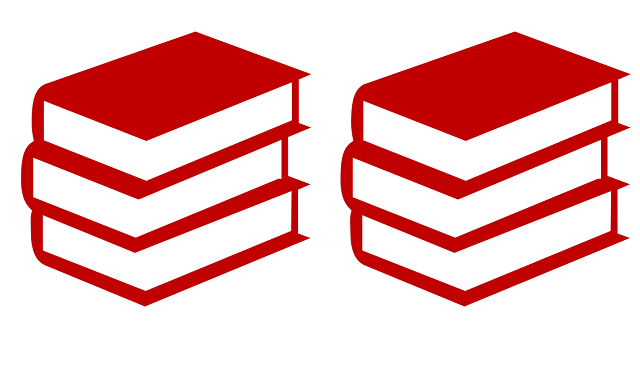 two stacks of books