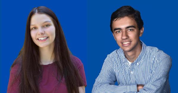 From left, Jocelyn Parker and Griffin Cook.