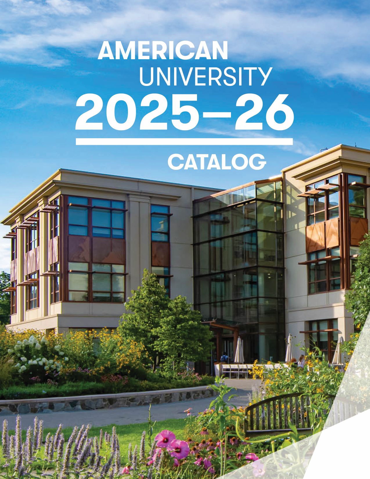 Catalog Cover Photo of AU Building and Sky