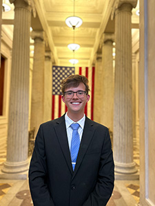 Carlton Wheeler inside Capitol building