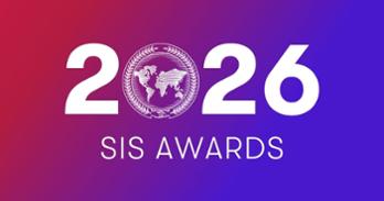 SIS Awards 2026 text on gradient red and purple background