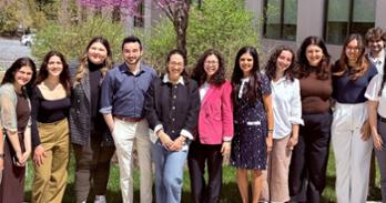 The sixth cohort of SOC3 met with alumna Alana Kasindorf (center), Social Impact Manager at Nestlé, who heard their final deliverables.