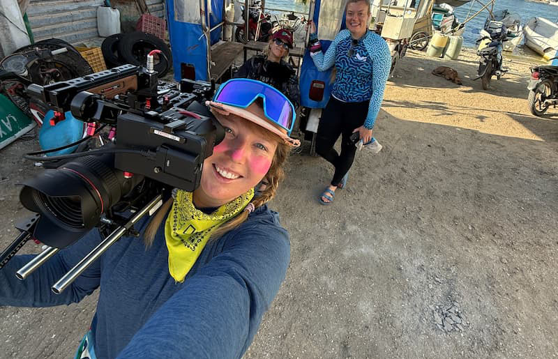 Production crew in Mexico