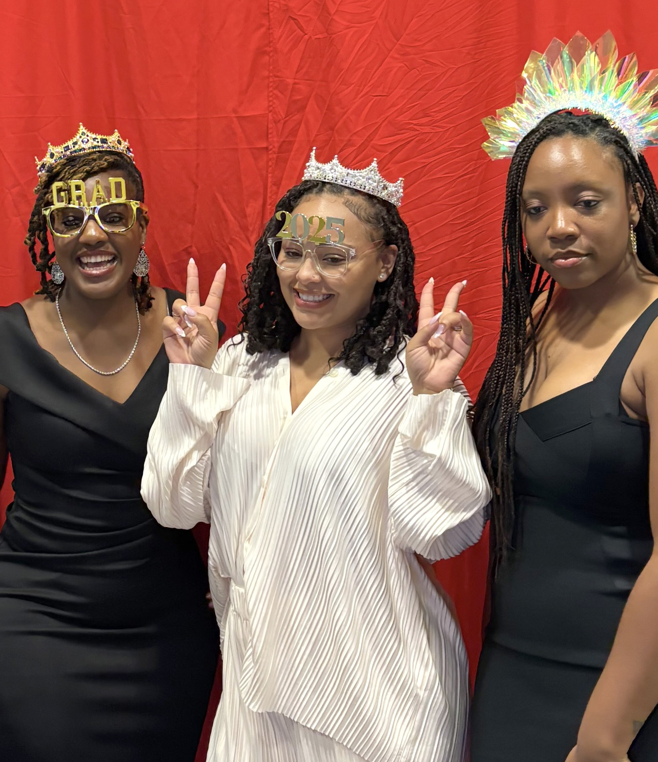 2025 EdD graduates celebrate at a reception.