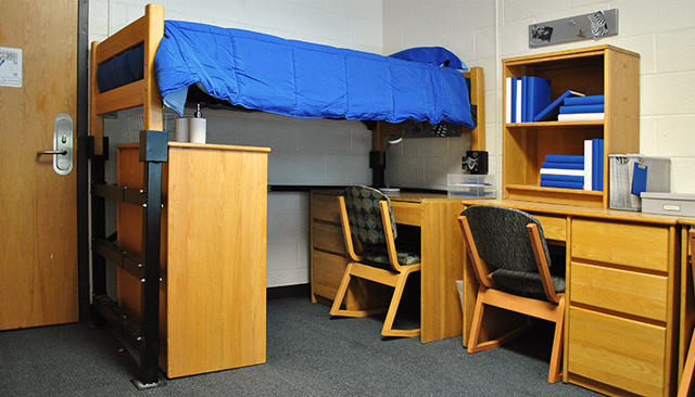 Lofted beds make use of space by creating more room for your belongings