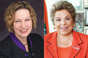 Carola Weil and Donna Shalala