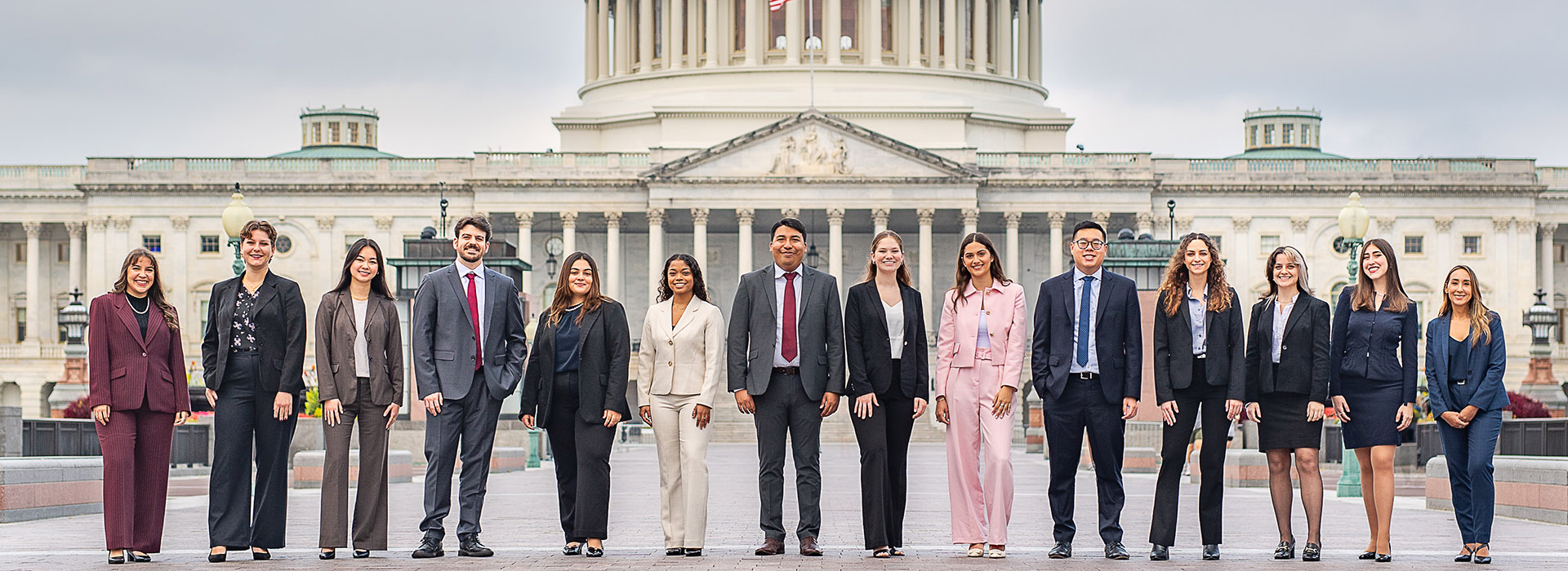 Students in front of the Capital Building