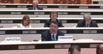 Diego speaking at conference