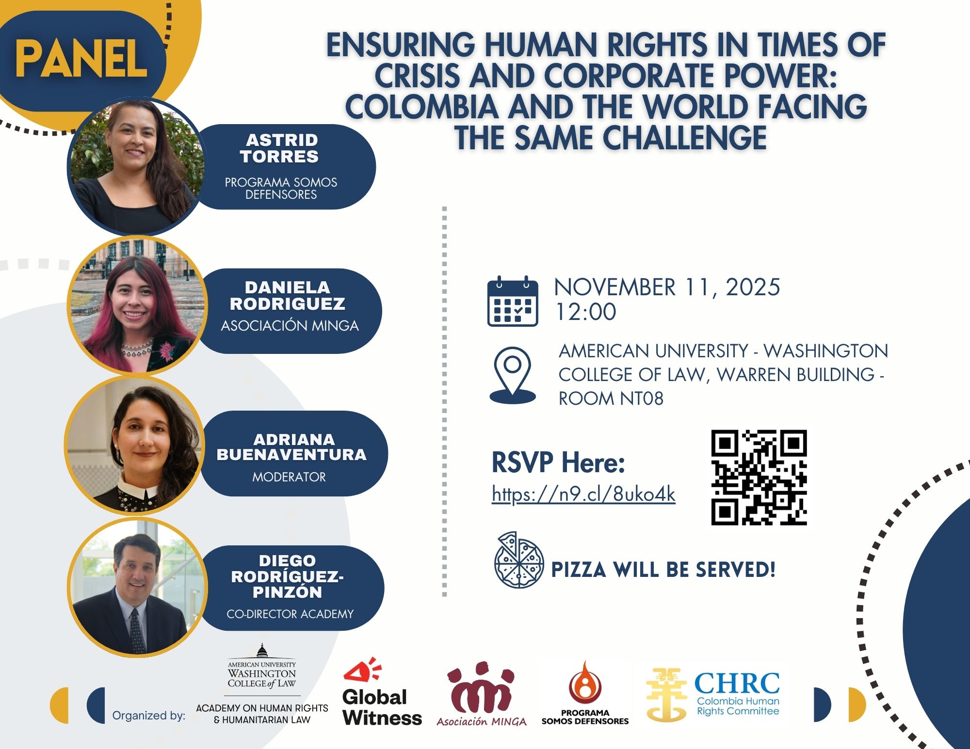 Evento: Garantizar los Derechos Humanos en Tiempos de Crisis y Poder Corporativo: Colombia y el Mundo Enfrentan el Mismo Desafío Evento: Garantizar los Derechos Humanos en Tiempos de Crisis y Poder Corporativo: Colombia y el Mundo Enfrentan el Mismo Desafío