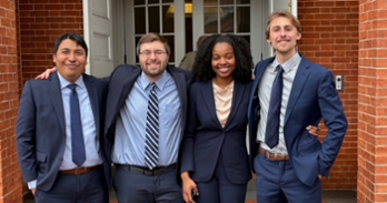 Mark Rodriguez (3L), Sean Buss (2L), Brianna Parkinson (2L), and Nick Mruk (2L)